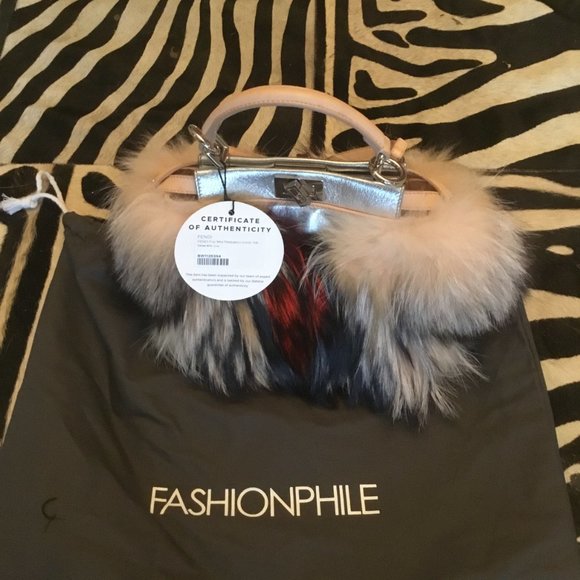 Fendi Fur Peekaboo Bag New $7750 - Picture 1 of 6